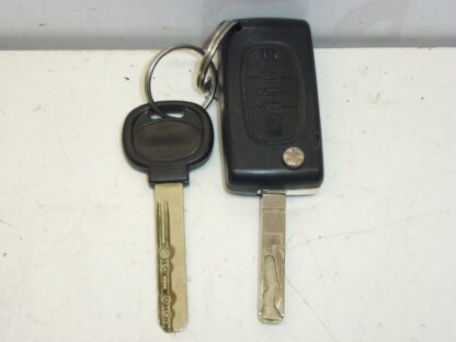 fechadura da porta e duas chaves Citroën Peugeot 4162EQ
