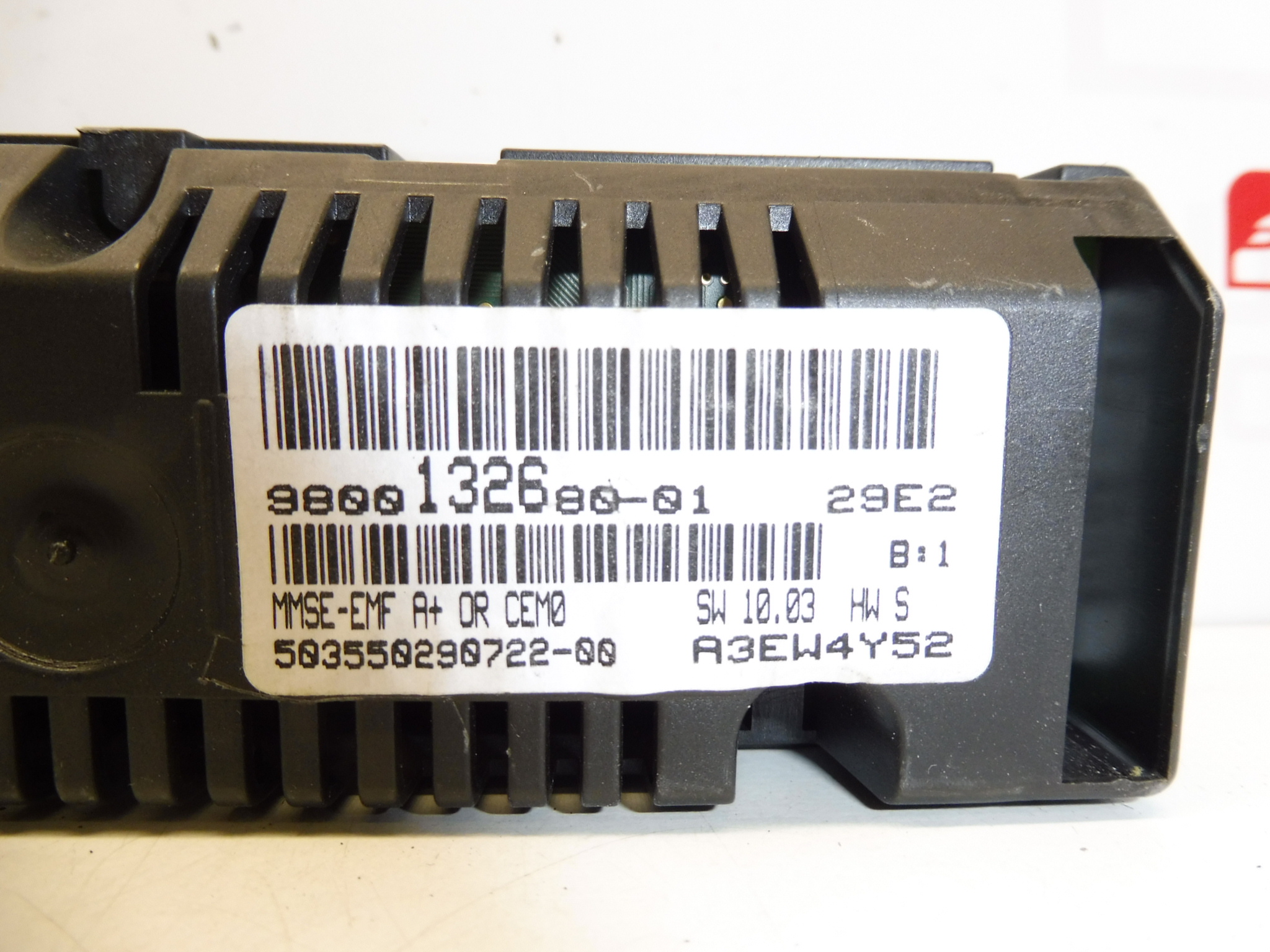 Display de rádio computador Citroën Peugeot 9800132680-01