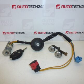 Conjunto de bloqueios + uma chave Citroën Xsara 4162Z5 4162Z4