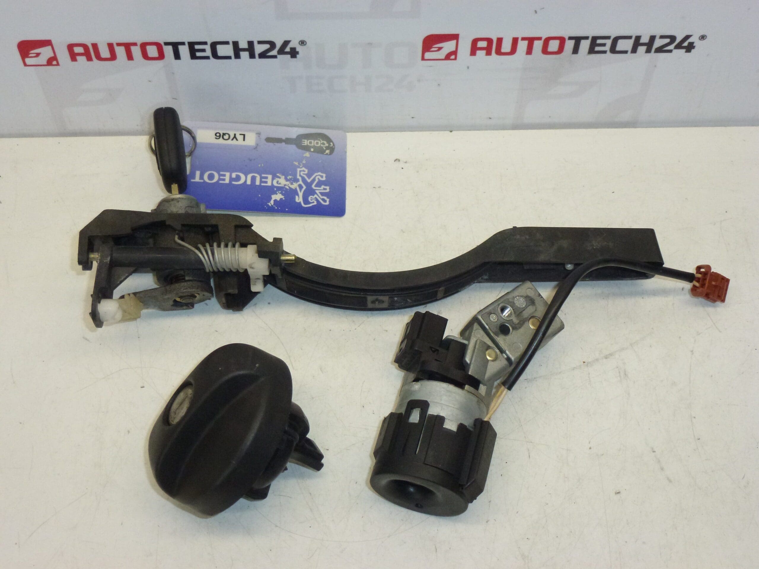 Conjunto de fechadura 1 chave Peugeot 307 4162GA 4162KG