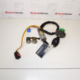 Conjunto de fechadura, caixa de distribuição, 2 chaves Citroën Xsara 4162Y9 4162Z4