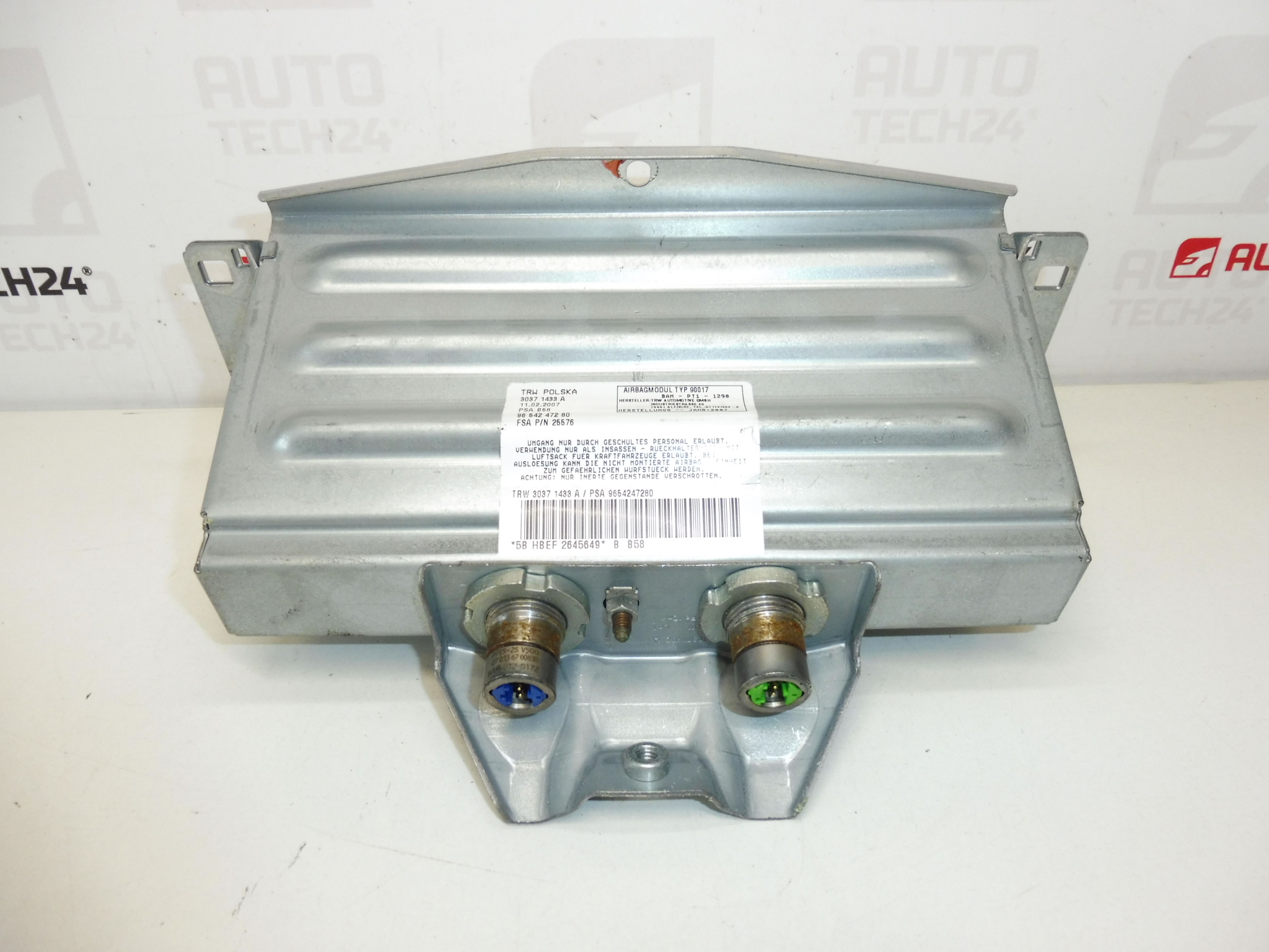 Airbag passageiro dianteiro Citroën C4 Picasso 9654247280 8216NT