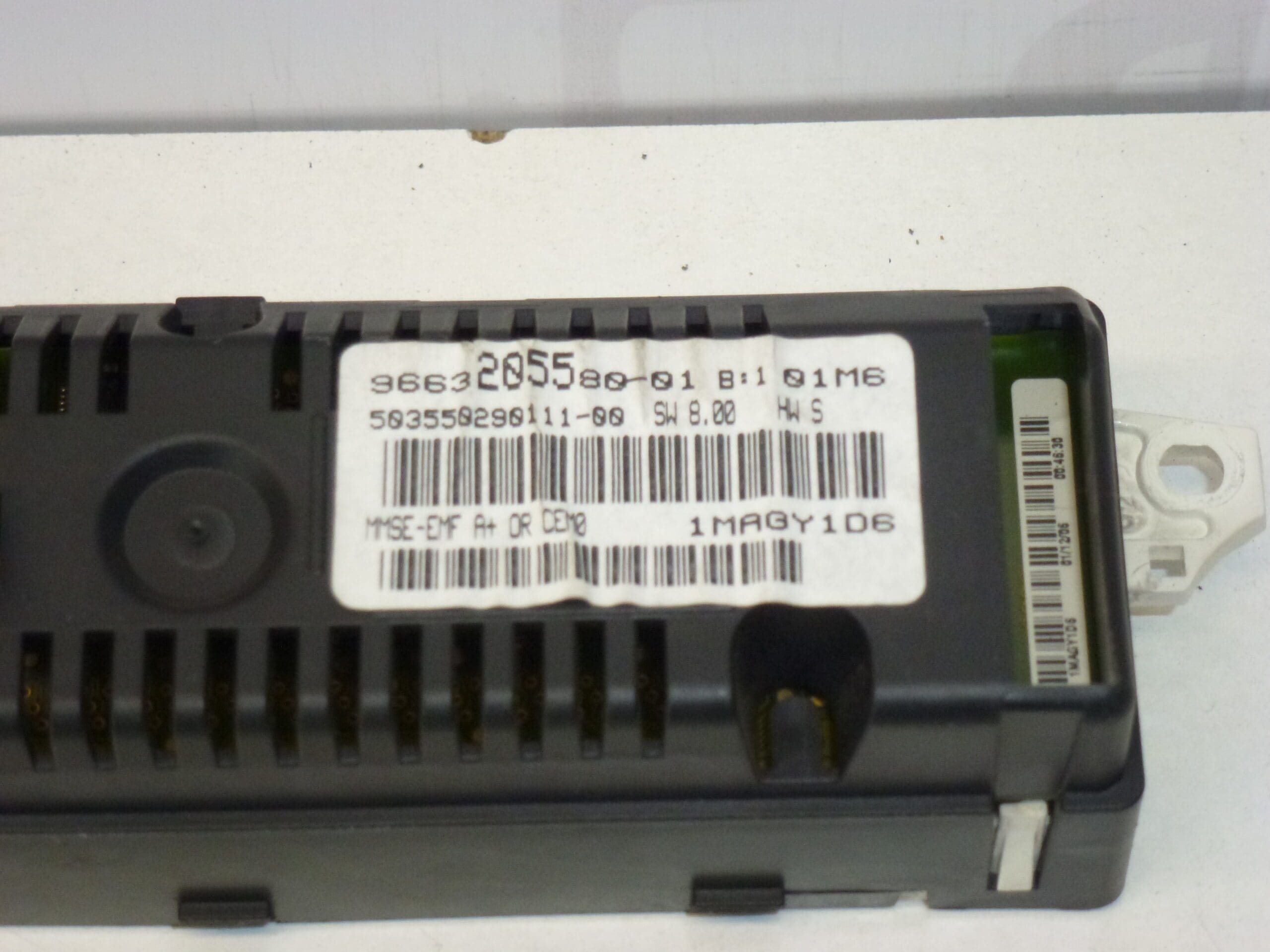 Peugeot 207 display de rádio de computador 9663205580 6593F5