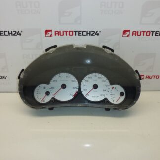 Velocímetro com alarmes Peugeot 206 quilometragem 136000 km 9648836680 6104VA 6104HY