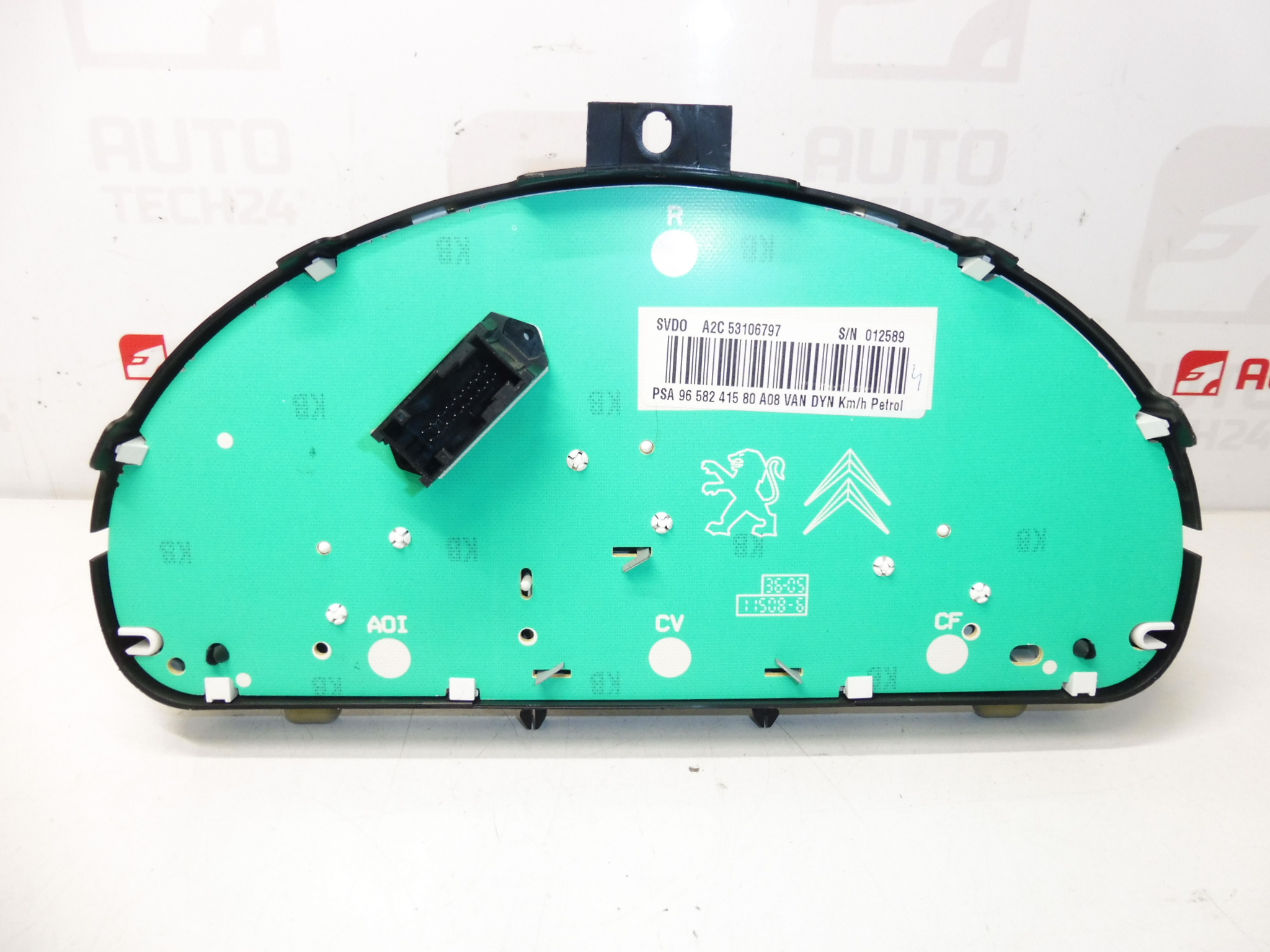 Velocímetro com alarmes, quilometragem 102.000 km Peugeot 1007 9658241580 610652