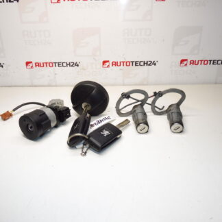 Conjunto de fechadura Citroën C8 Peugeot 807 + 2 chaves 4162TE 4162KF