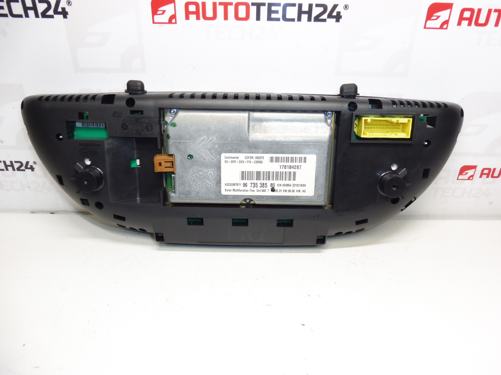 Tela de rádio de computador Peugeot 807 Citroen C8 9673538580 6103E4