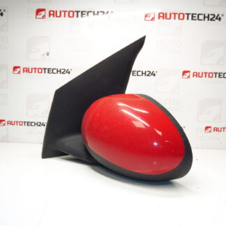 Retrovisor esquerdo vermelho Citroën C1 Peugeot 107 87940-0H010 87940-0H011