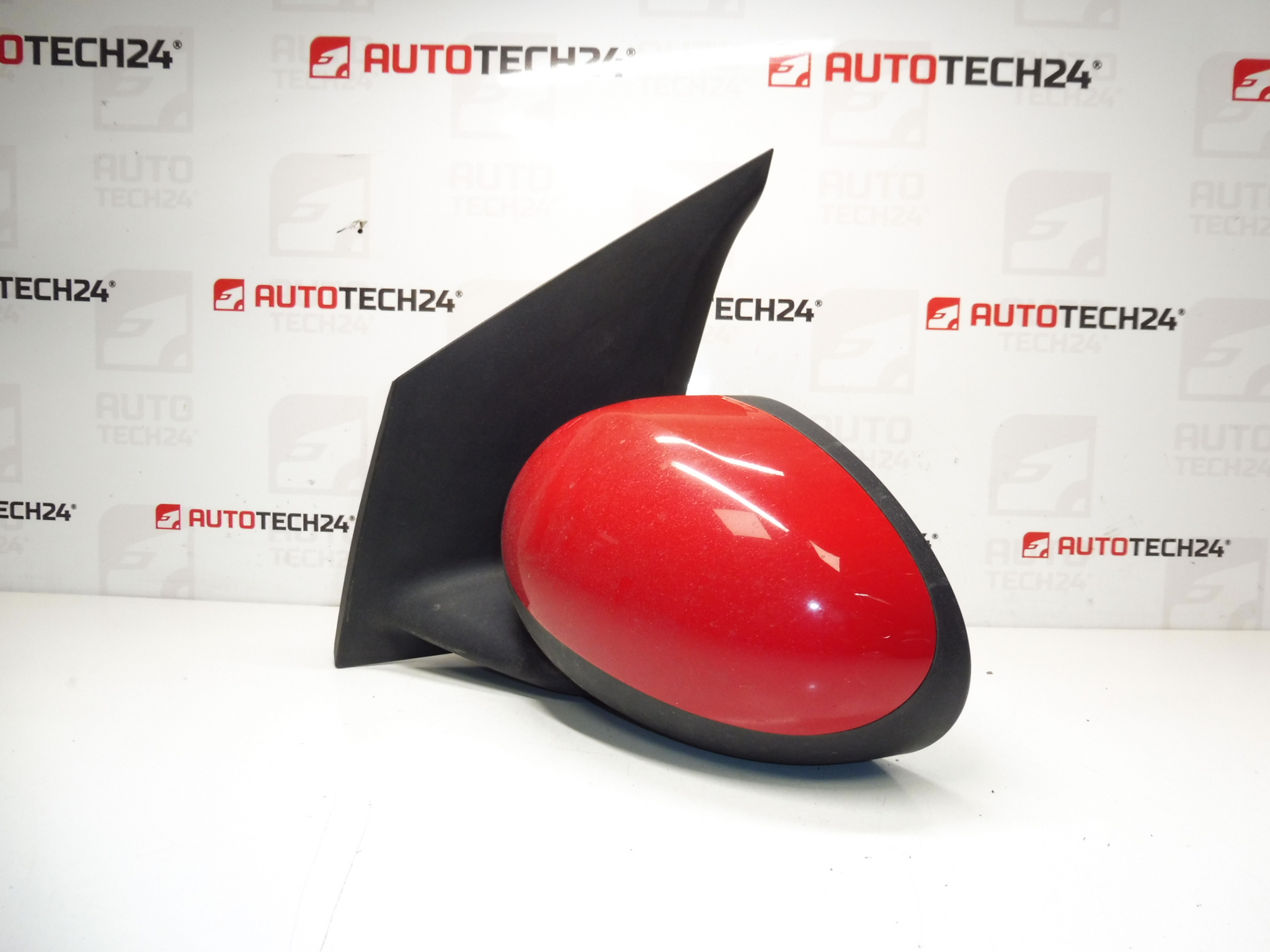 Retrovisor esquerdo vermelho Citroën C1 Peugeot 107 87940-0H010 87940-0H011