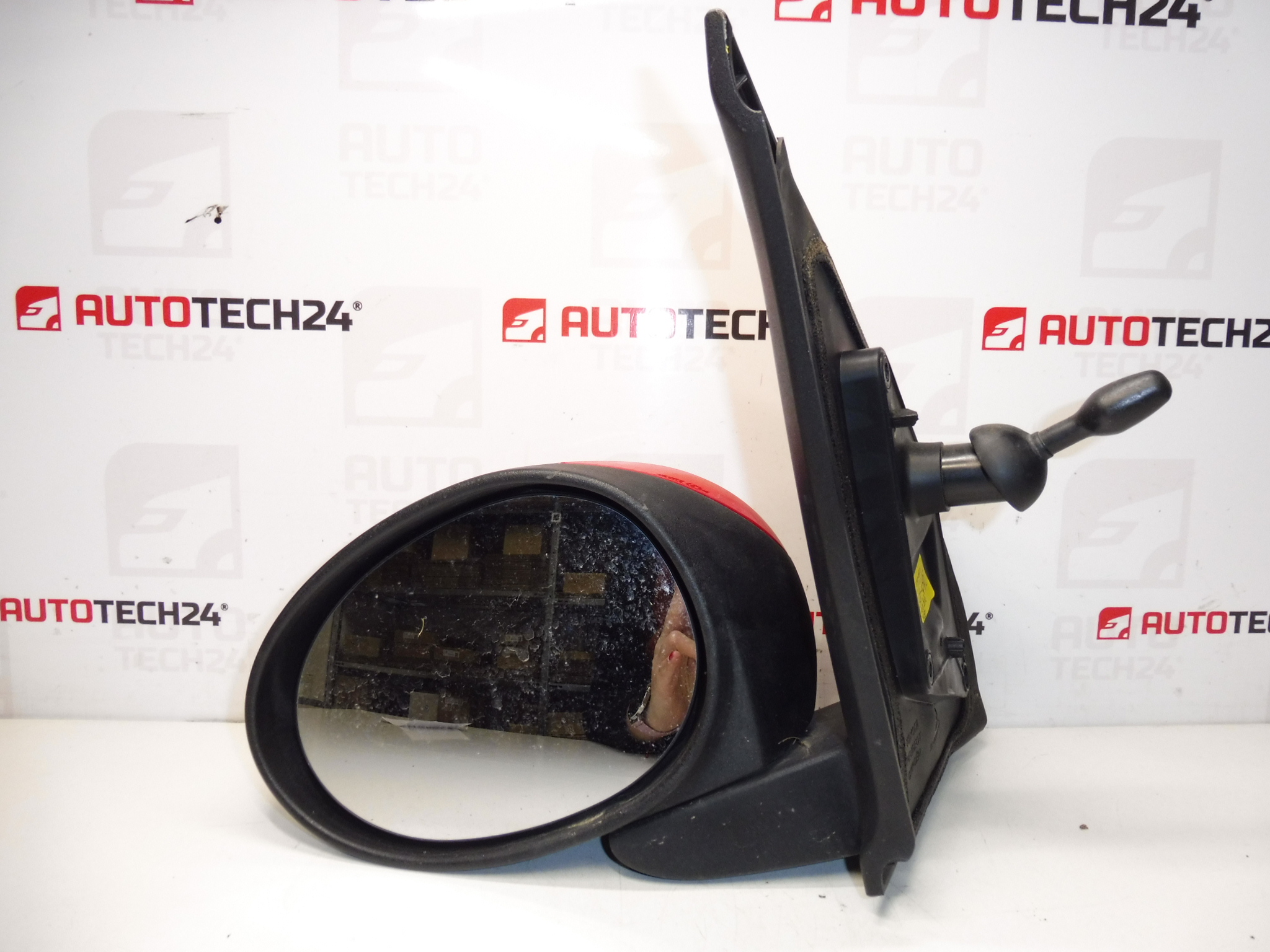 Retrovisor esquerdo vermelho Citroën C1 Peugeot 107 87940-0H010 87940-0H011