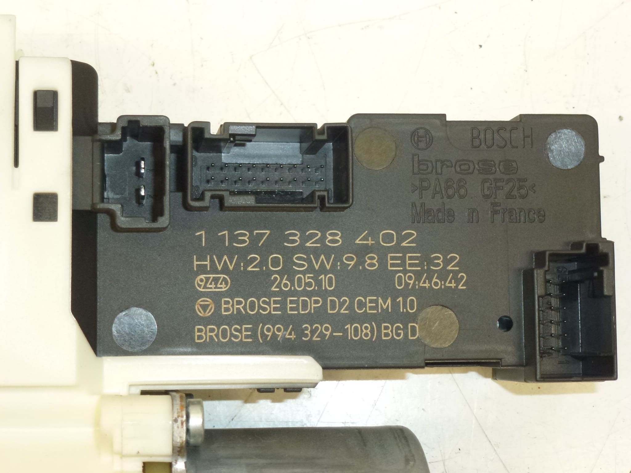 Motor do vidro direito Peugeot 407 9663036380 9222Y8