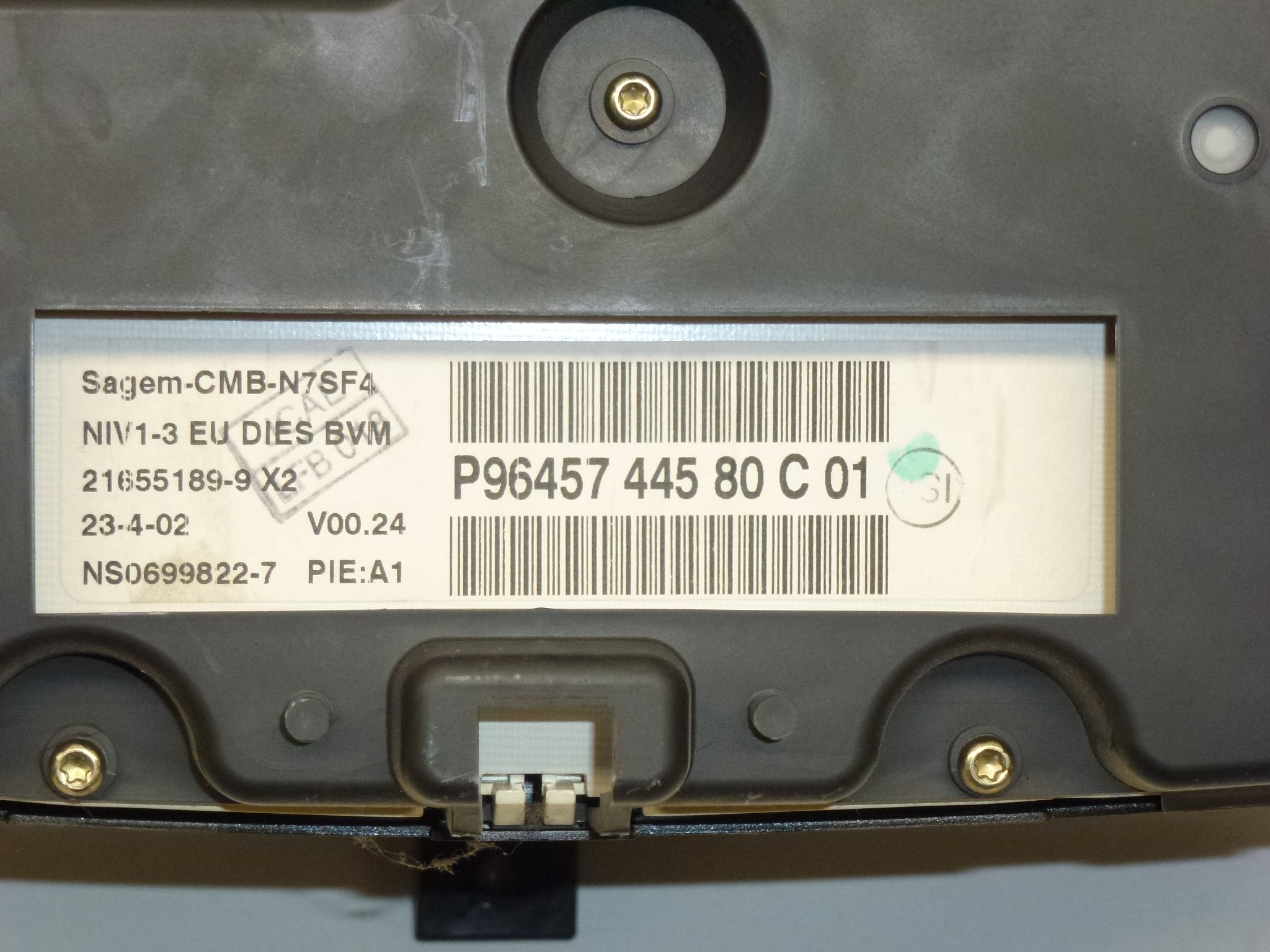 Velocímetro com alarmes 212 mil km Citroën Xsara Sagem 9645744580 6104SJ