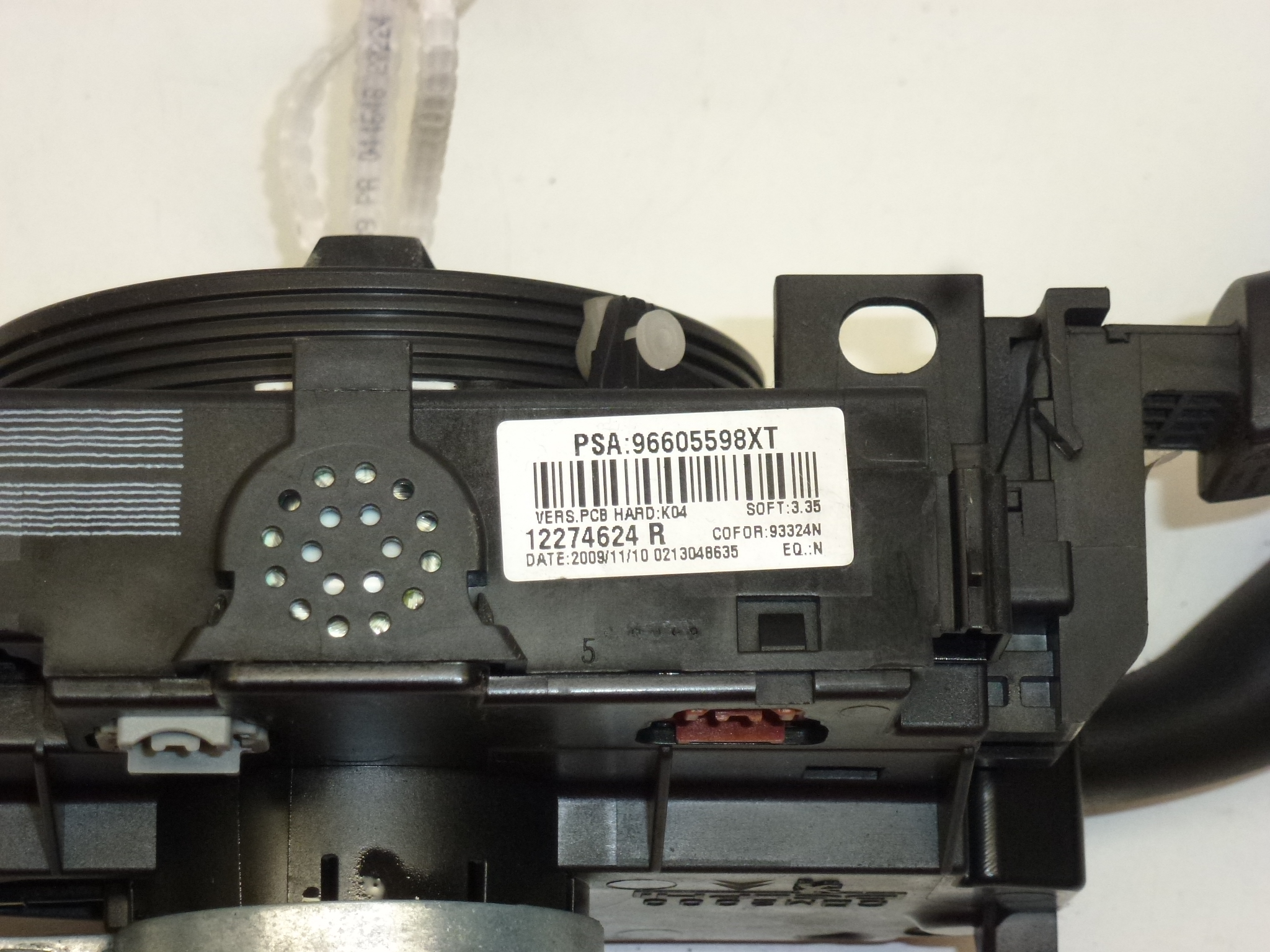 Citroën Peugeot 96605598XT 6242A3 Comandos de alavanca