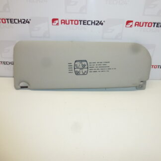 Pala de sol Citroën C8 Peugeot 807, iluminação - direita 8143GN