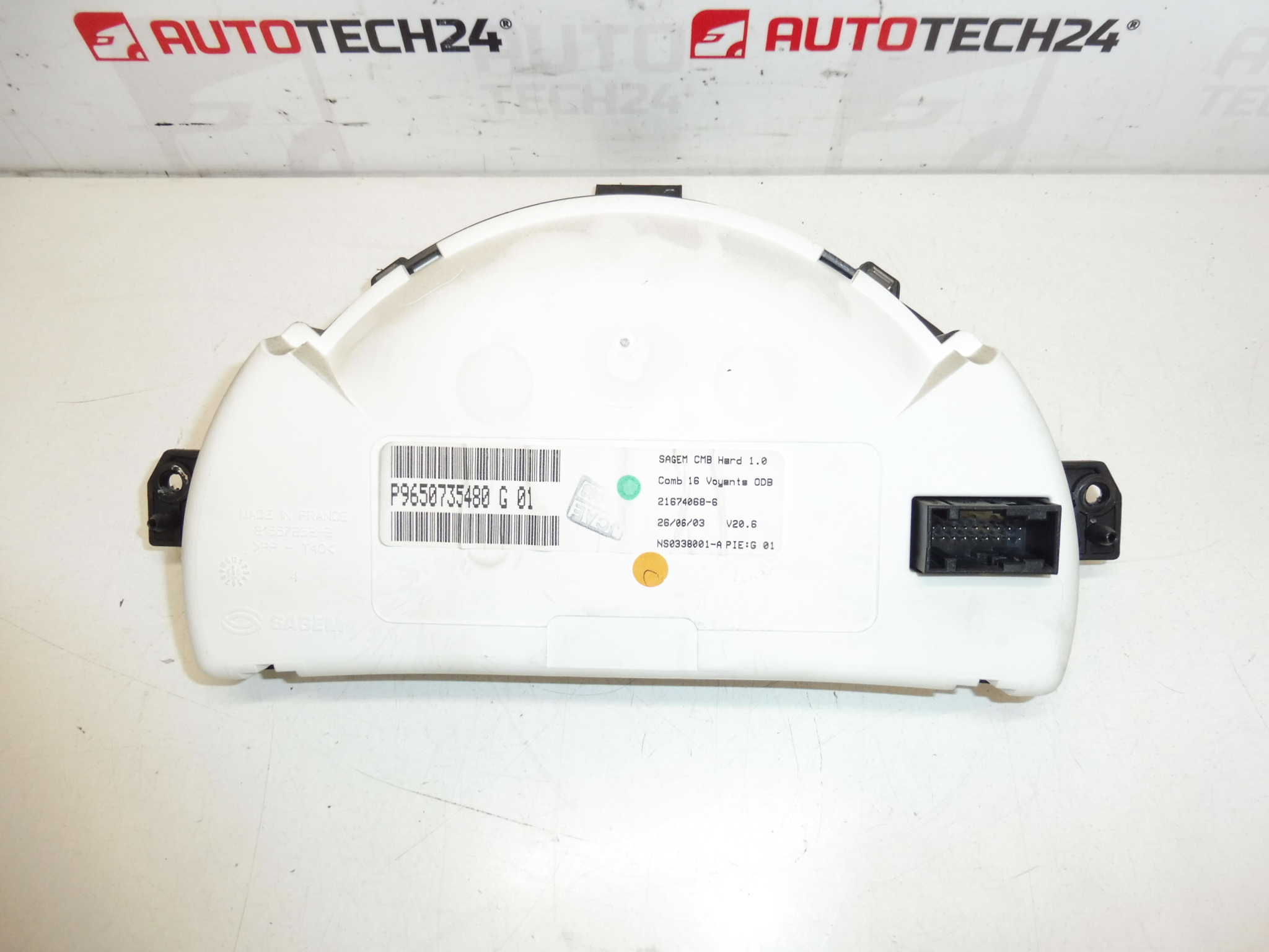 Tacômetro Citroën C2 C3 Sensodrive 145000 km 9650735480 - Image 2