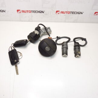 Conjunto de fechadura Citroën C8 Peugeot 807 + 2 chaves 4162KQ 4162KF