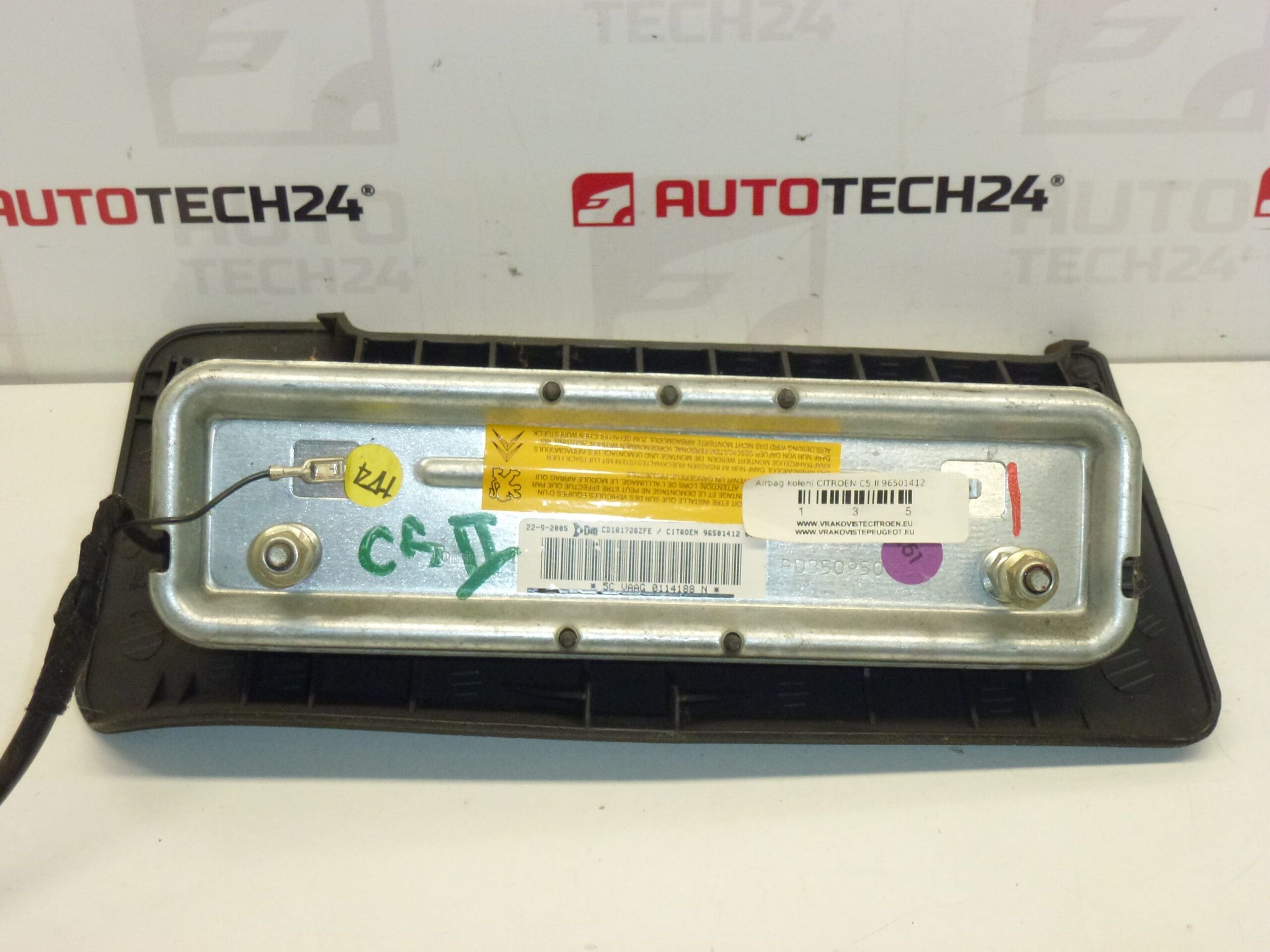 Airbag de joelho cinza-escuro para Citroën C5 96501412 8216EP - Image 2