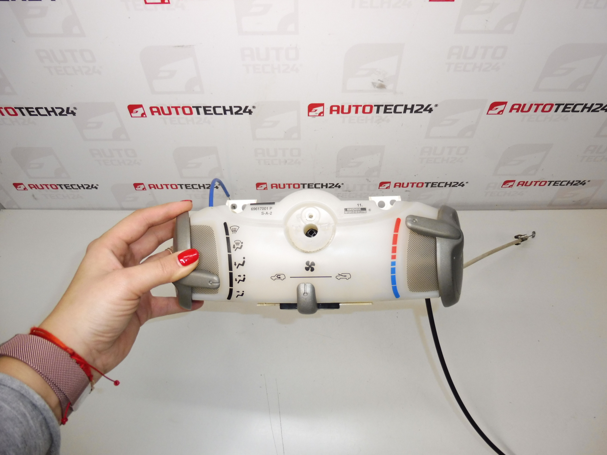 Controle de ar condicionado Citroën Peugeot 55900-0H040 55900-0H020 com hastes