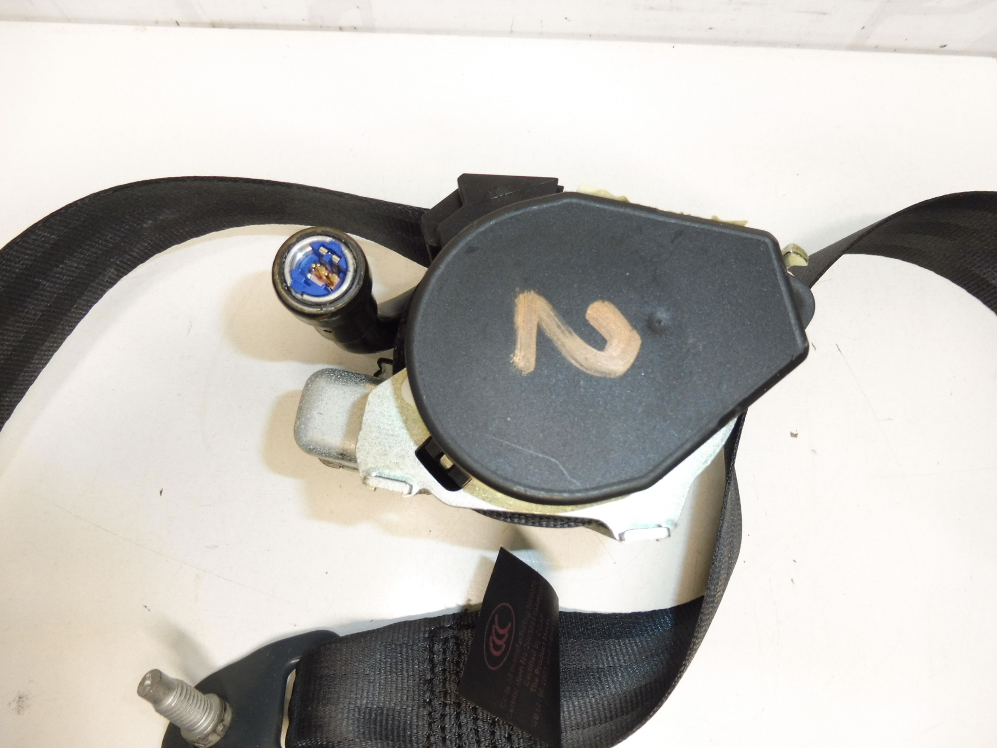 Cinto de segurança pirotécnico direito Peugeot 207 96869044XX 8975JY