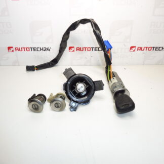 Conjunto de fechaduras usadas para Peugeot 206/206+ com 1 chave 4162NR 4162EZ