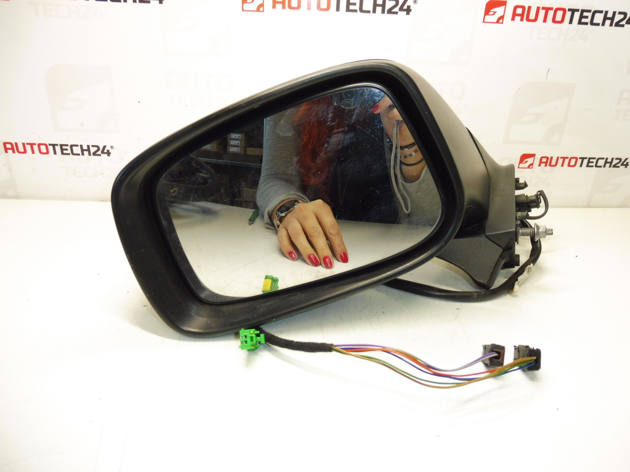 Espelho retrovisor esquerdo dobrável eletricamente cinza EYJC Citroën C8 14009348YJ 8153FS - Image 2