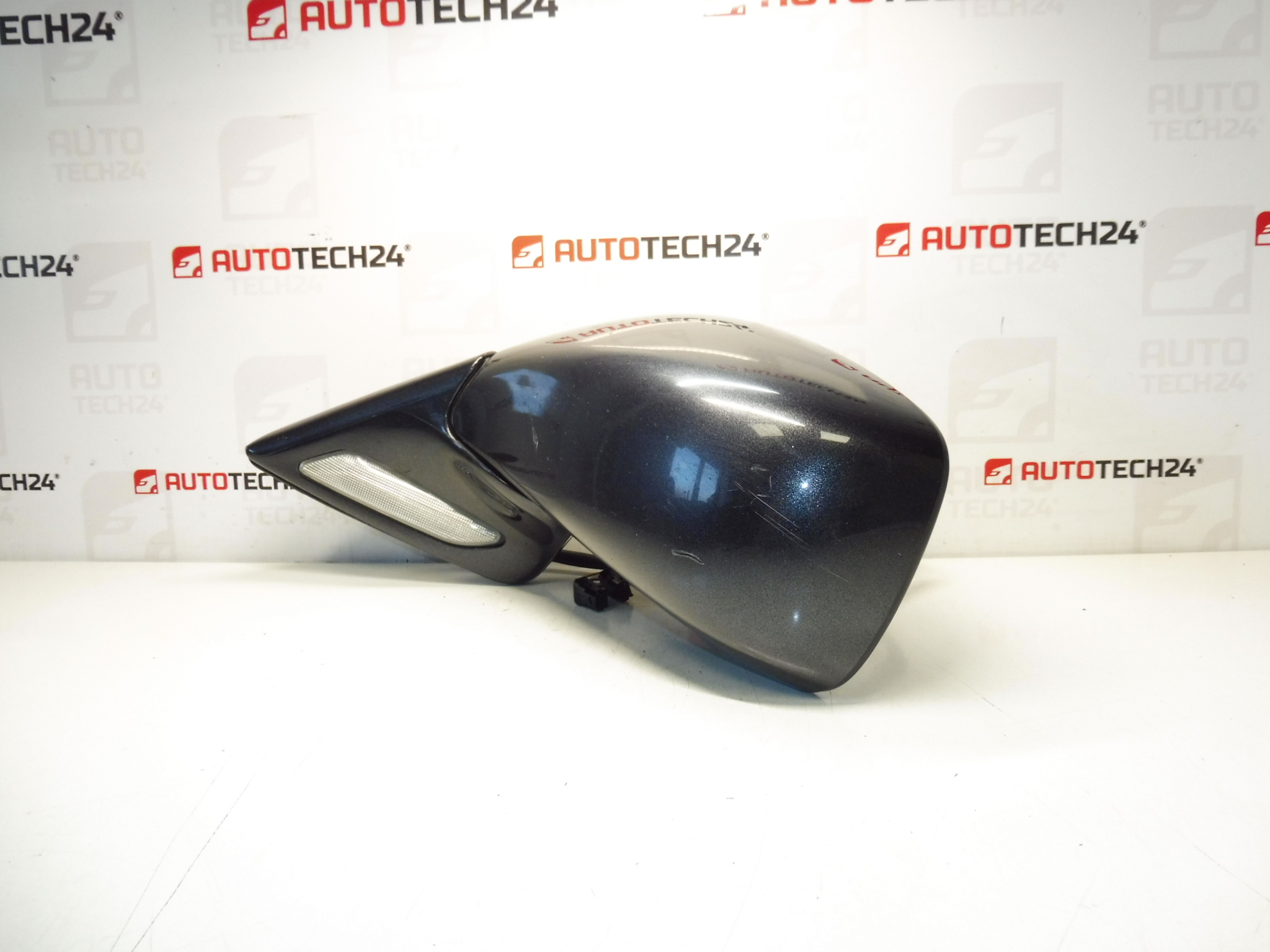 Espelho retrovisor esquerdo dobrável eletricamente cinza EYJC Citroën C8 14009348YJ 8153FS