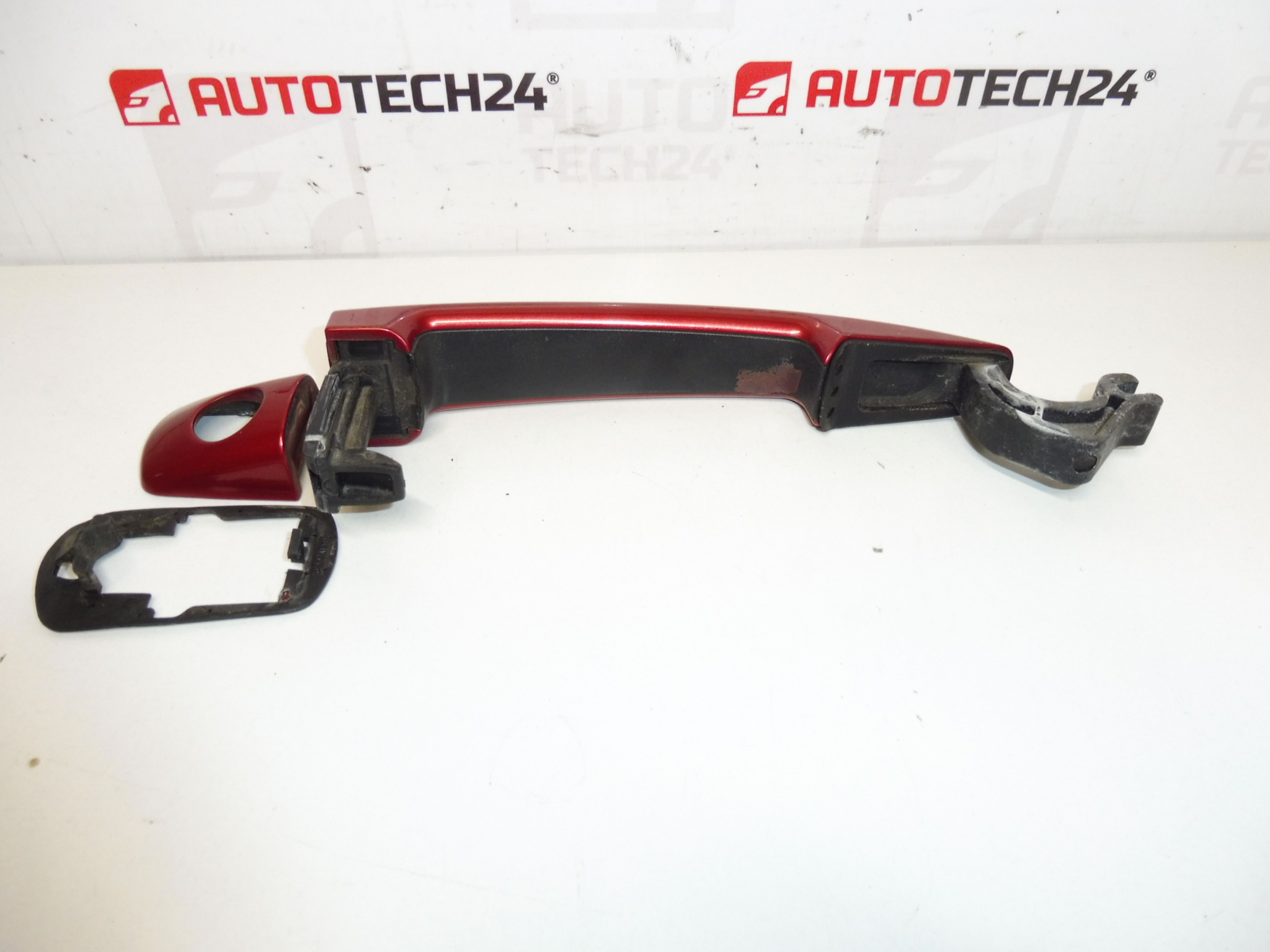 Maçaneta da porta para Citroën/Peugeot, vermelha, EKQD 9101GF (usada)