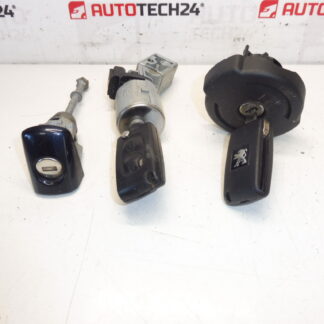 Conjunto de fechadura 2 chaves Peugeot 3008 5008 4162SX 4162KF 4162XT